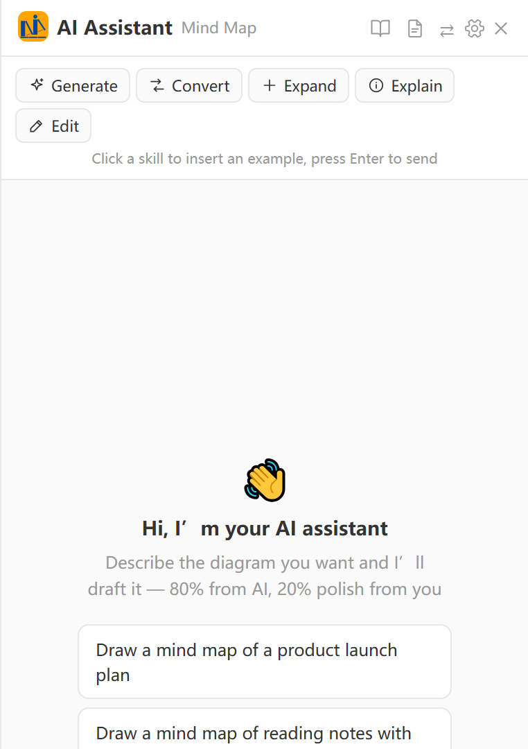 The pick-from-library panel: search and check folders as the reading scope
